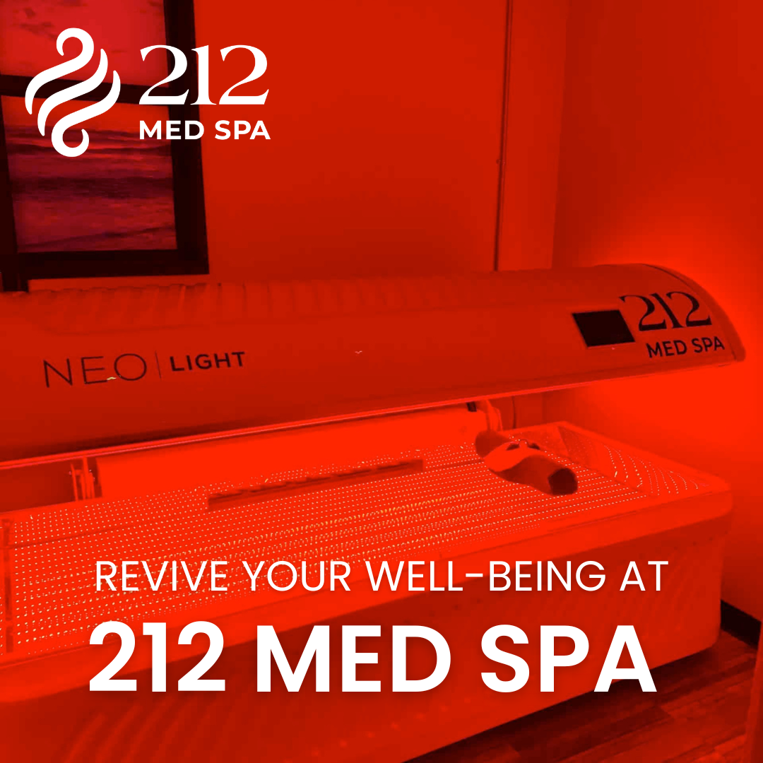 212 Med Spa Campaign Graphic – "Revive your well-being at 212 Med Spa"